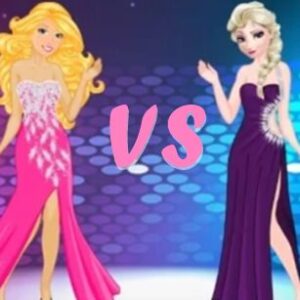 Jogos Elsa vs Barbie: Fashion Contest - Princesa dos Jogos