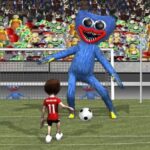 Soccer Kid vs Huggy: Marque muitos gols!